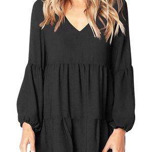 New! Long Sleeve Tunic Dress